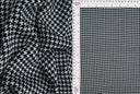 1 yarda de tela satinada burbuja con estampado pata de gallo, 58/59'' de ancho 97% poliéster, 3% spandex