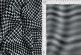 1 Yard Bubble Satin Houndstooth Print Fabric, 58/59? Wide 97% Polyester, 3% Spandex