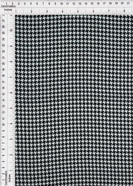 Bubble Satin Houndstooth Print Fabric