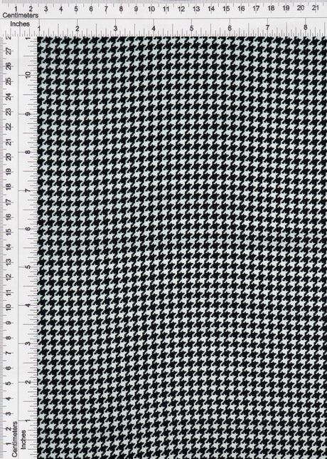 1 Yard Bubble Satin Houndstooth Print Fabric, 58/59? Wide 97% Polyester, 3% Spandex