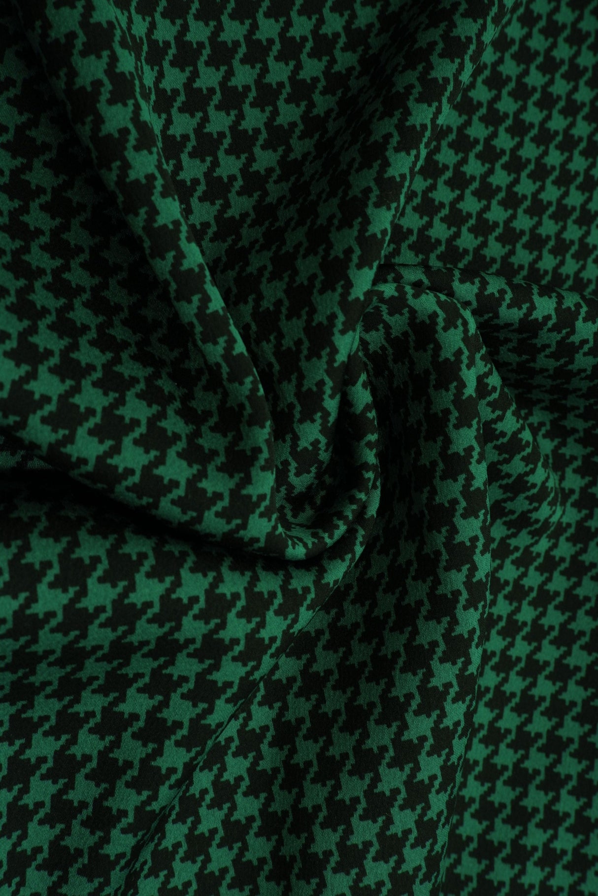 Bubble Satin Houndstooth Print Fabric