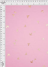 French Terry Bird Foil Knit Fabric