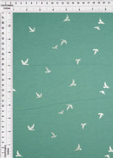 French Terry Bird Foil Knit Fabric