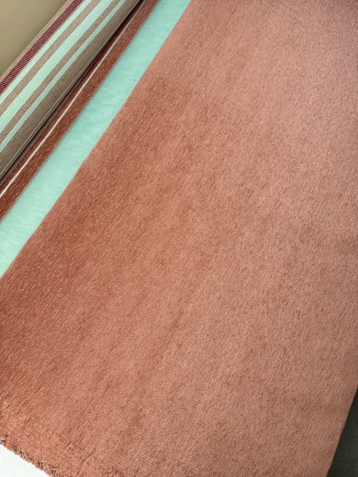 Cotton Viscose Panel Print Fabric Green Pink