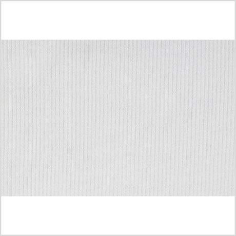 White Rib Knit Trim - 7" x 38"