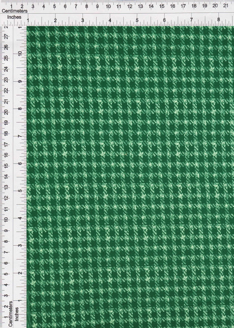 1 yarda de tela de punto DTY cepillada con estampado de cuadros a cuadros, suave y elástica, 58/60 pulgadas de ancho