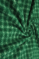 DTY Brushed Plaid Fabric, Stretch Checker Lightweight Knit, 58/60" Wide