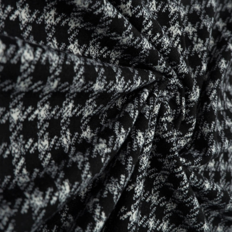 1 Yard Classic Plaid Check Brushed DTY Knit Fabric Soft Stretch 58/60" Wide