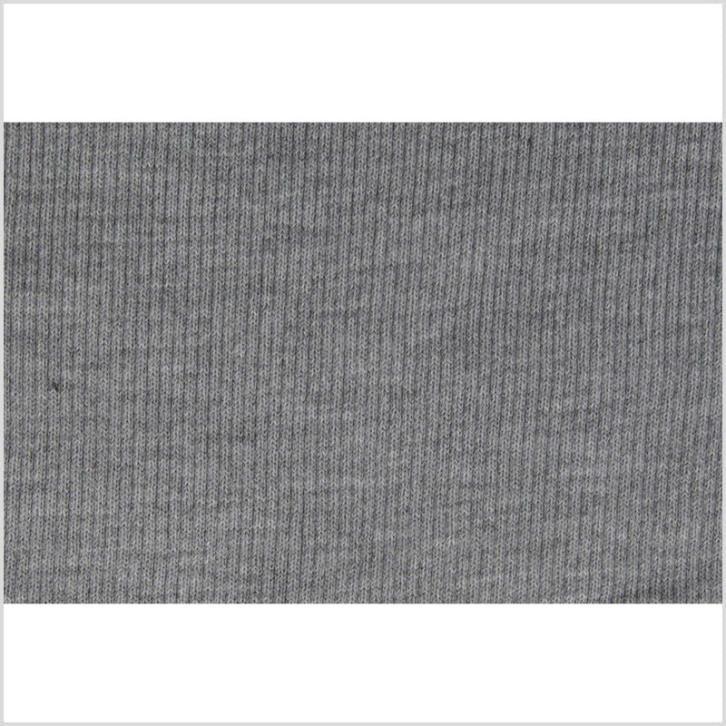 Oxford Gray Rib Knit Trim - 7" x 38"