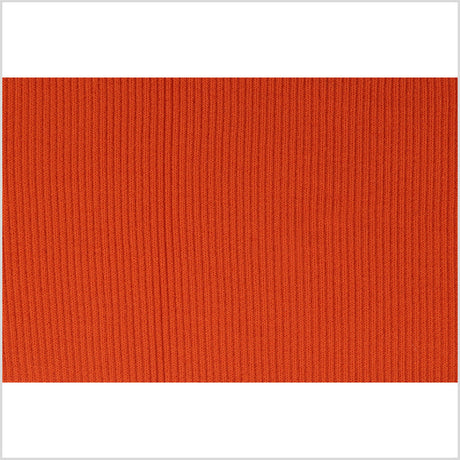 Bright Orange Rib Knit Trim - 7" x 38"