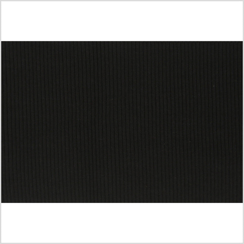 Black Rib Knit Trim - 7" x 38"