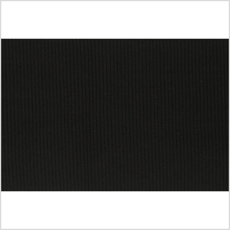 Black Rib Knit Trim - 7" x 38"