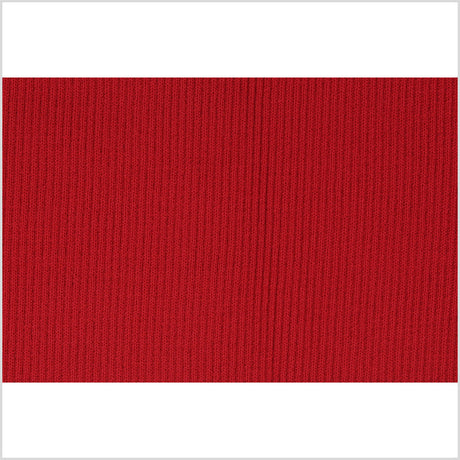 Scarlet Red Rib Knit Trim - 7" x 38"