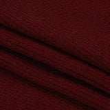 Dark Cardinal Red Rib Knit Trim - 7" x 38"