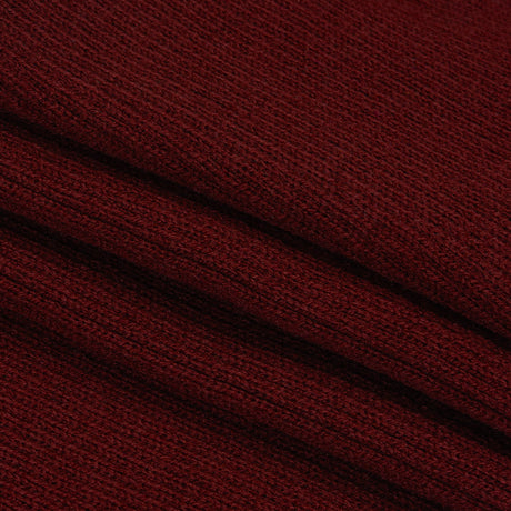 Dark Cardinal Red Rib Knit Trim - 7" x 38"