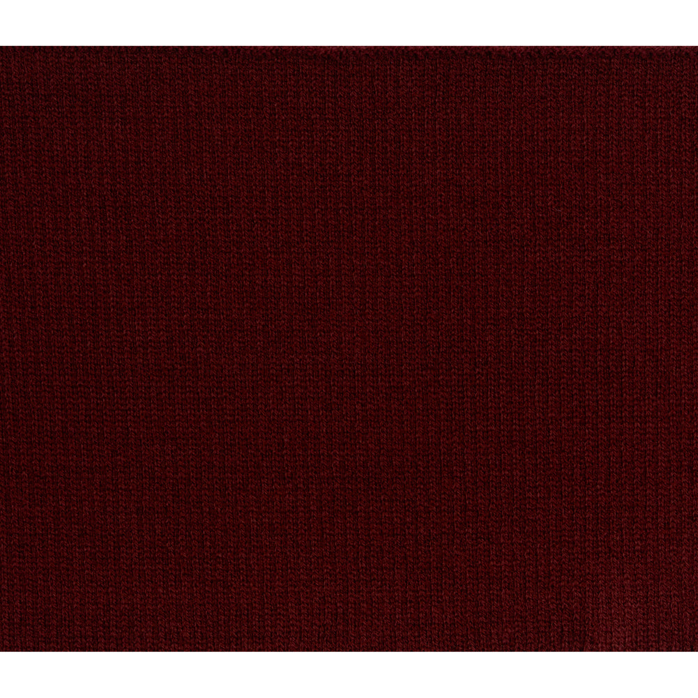 Dark Cardinal Red Rib Knit Trim - 7" x 38"