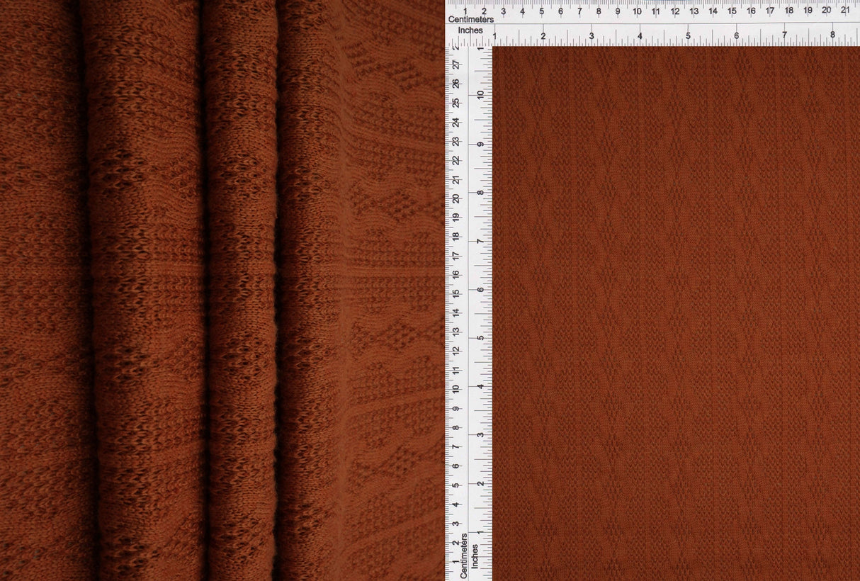 Jacquard Cable Knit Sweater Fabric