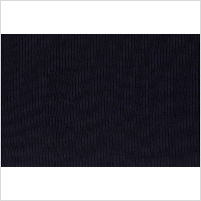 Dark Navy Rib Knit Trim - 7" x 38"
