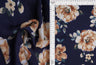 1 Yard Satin Floral Print Fabric, 57/58? Wide 100% Polyester