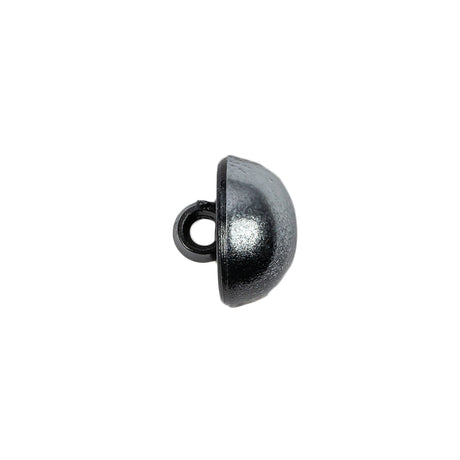 Italian Metallic Silver Shank Back Button - 20L/12.5mm