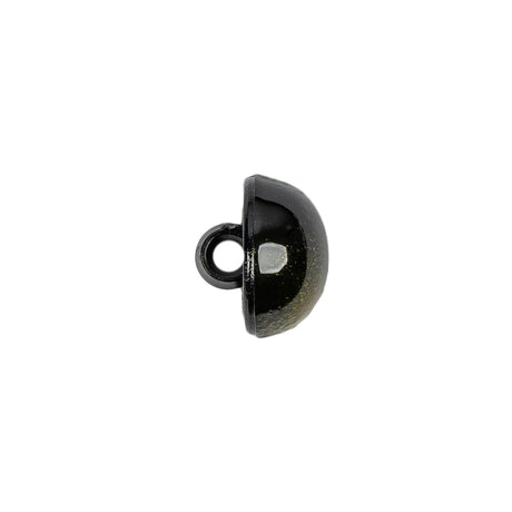Italian Metallic Yellow Shank Back Button - 20L/12.5mm