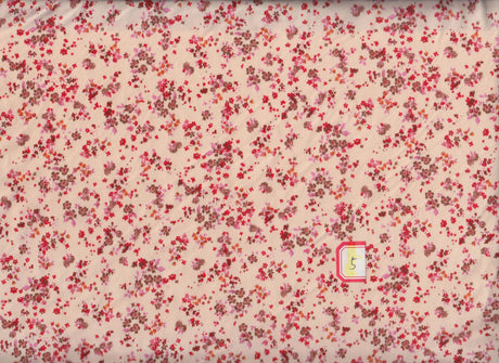 DTY Brushed Ditsy Stretch Knit Floral Fabric, 96% Polyester, 58/60" Wide