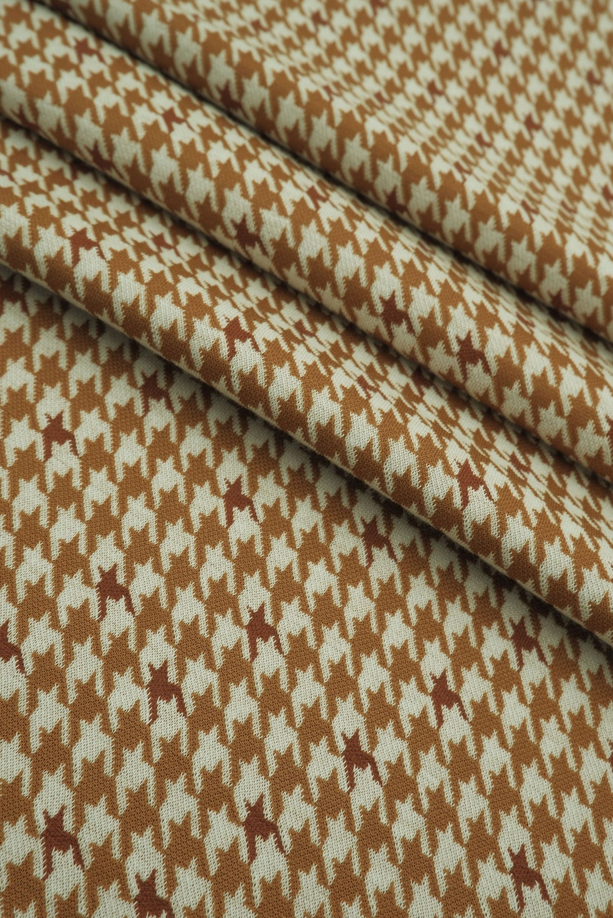 Houndstooth Double Knit Jacquard Fabric