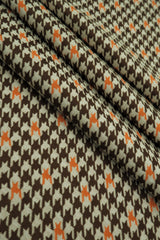 Houndstooth Double Knit Jacquard Fabric