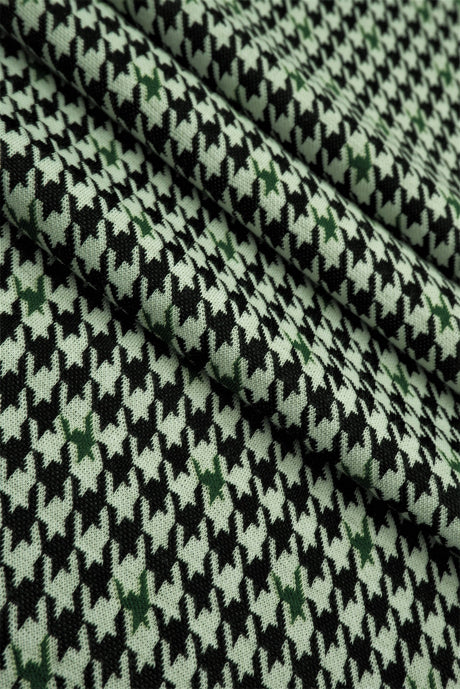 Houndstooth Double Knit Jacquard Fabric