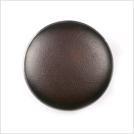 Shank Back Zamac Button - 36L/23mm - Black with Gunmetal Gray Metal Rim