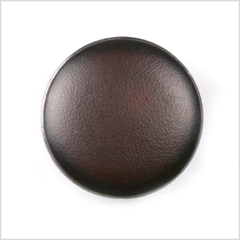 Shank Back Zamac Button - 44L/28mm - Black with Gunmetal Gray Metal Rim