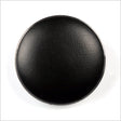 Shank Back Zamac Button - 44L/28mm - Black with Silver Metal Rim