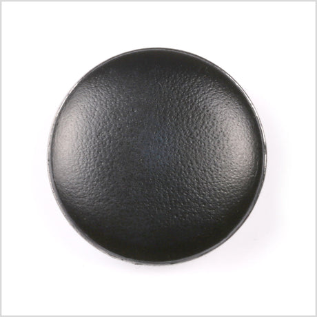 Shank Back Zamac Button - 36L/23mm - Faded Black with Silver Metal Rim
