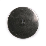 Shank Back Zamac Button - 44L/28mm - Faded Black with Silver Metal Rim