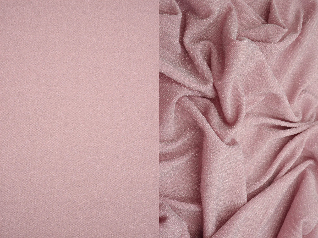 1 Yard Jersey Knit Fabric with Lurex, Soft Stretch Sparkly Finish 58/60" Wide
