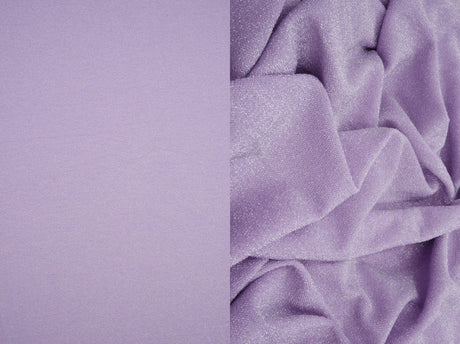 1 Yard Jersey Knit Fabric with Lurex, Soft Stretch Sparkly Finish 58/60" Wide