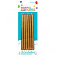 Gold Mini Taper Candles