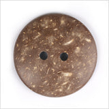 Orange 2-Hole Coconut Button - 64L/40.5mm