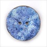 Blue 2-Hole Coconut Button - 36L/23mm