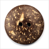 Blue 2-Hole Coconut Button - 40L/25.5mm