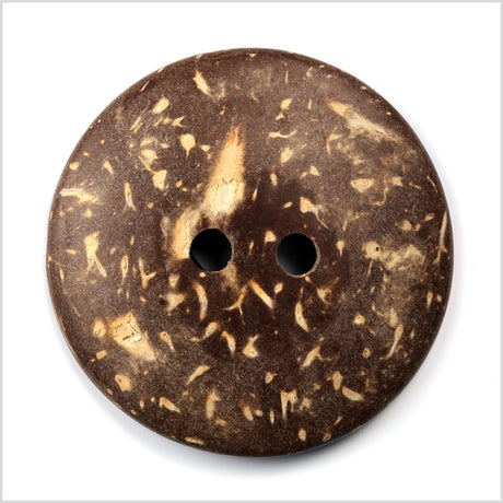 Blue 2-Hole Coconut Button - 40L/25.5mm