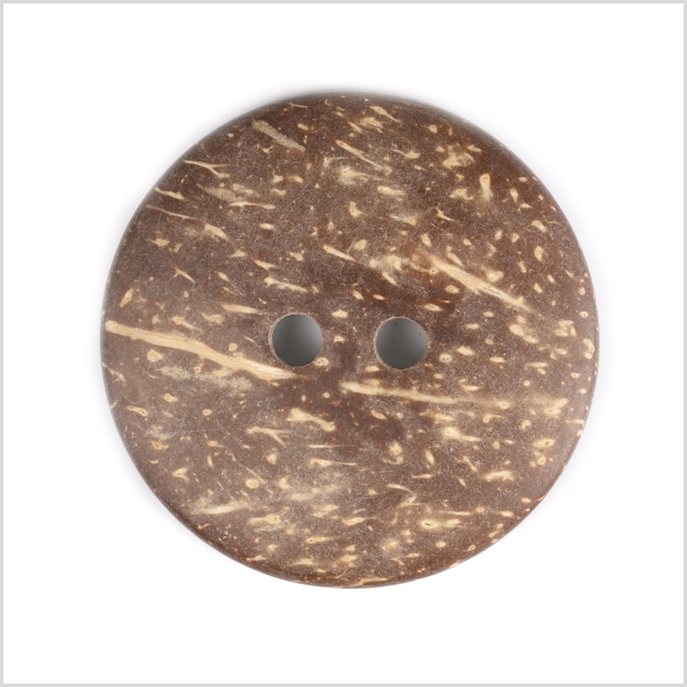 White and Black 2-Hole Coconut Button - 80L/50.8mm