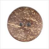 White and Black 2-Hole Coconut Button - 80L/50.8mm