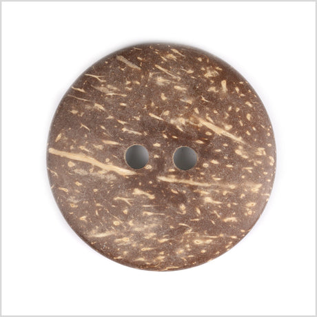 White and Black 2-Hole Coconut Button - 80L/50.8mm