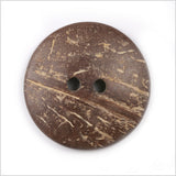 Brown 2-Hole Coconut Button - 80L/50.8mm
