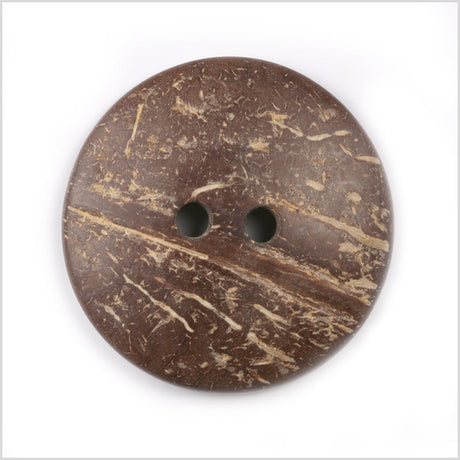 Brown 2-Hole Coconut Button - 80L/50.8mm