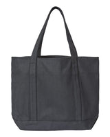 XL Zippered Cotton Canvas Resort Tote