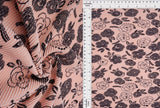 Pleated Geo Floral Interlock Knit