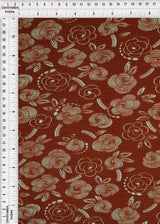 Pleated Geo Floral Interlock Knit