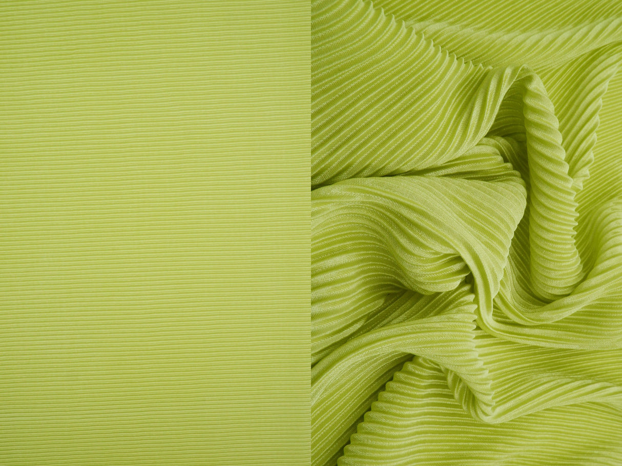 Pleated Bodre Interlock Knit Fabric